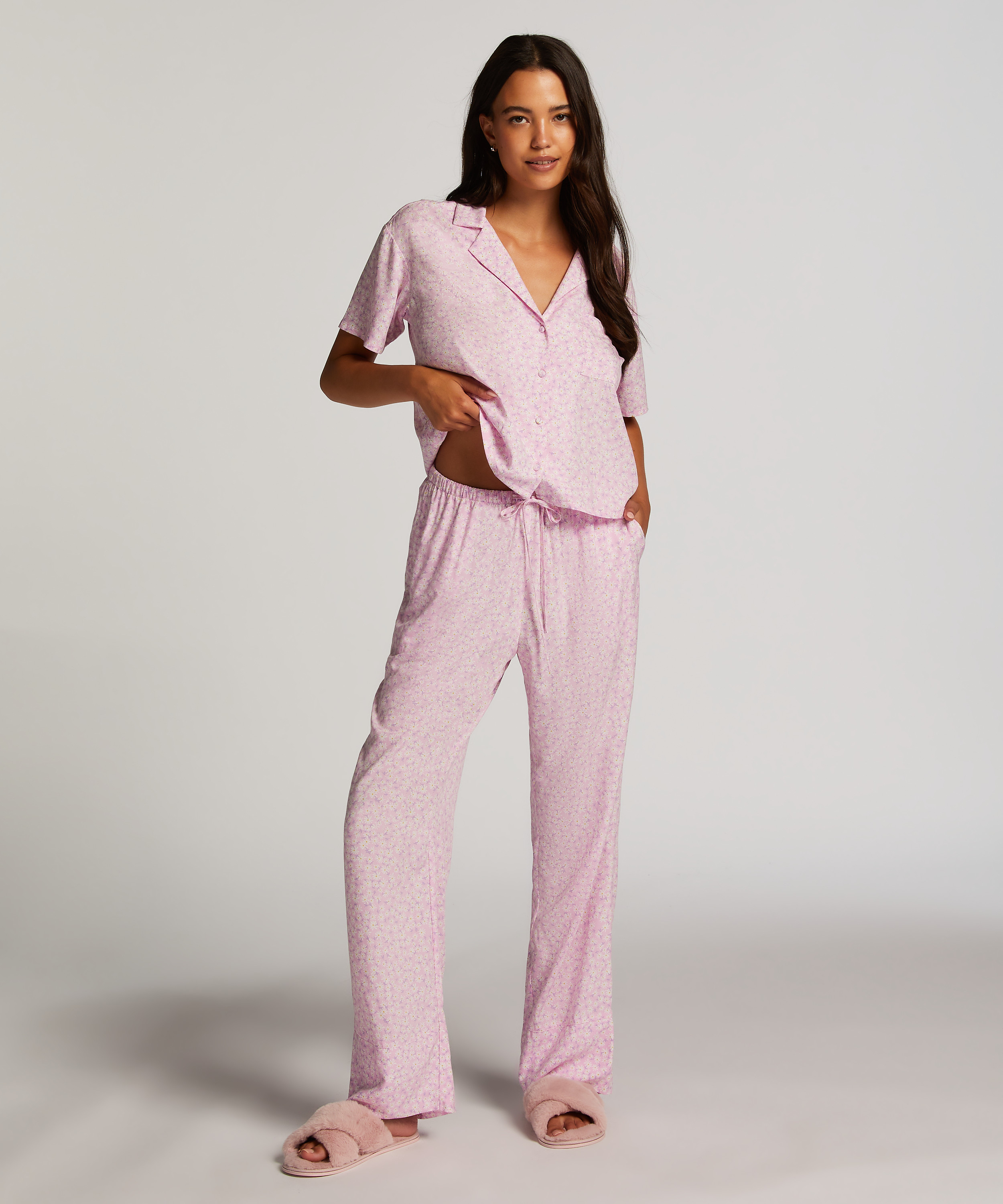Pyjamahose Woven Springbreakers, Rose, main