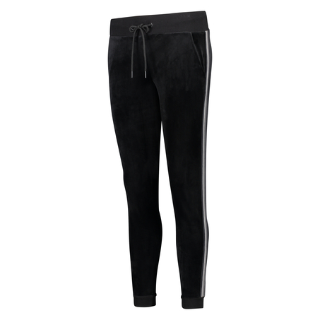 HKMX Sporthose Velours, Schwarz