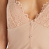 Nuisette en satin Button Down, Rose