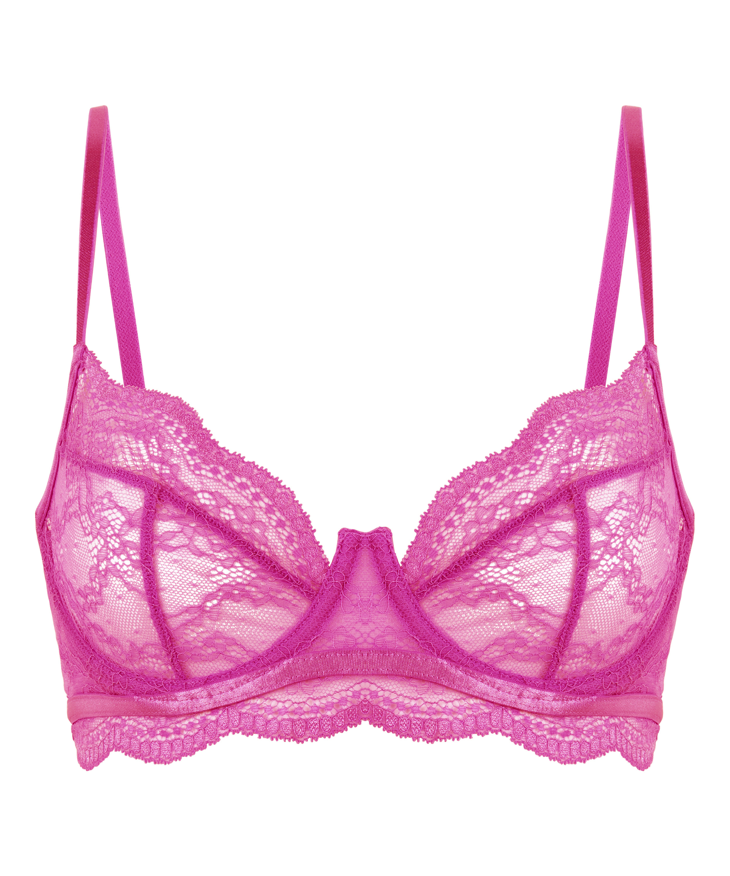 Soutien-gorge non-rembourr&eacute; &agrave; armatures Isabelle, Violet, main