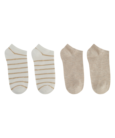 Lot de 2 paires de Chaussettes lurex, Jaune