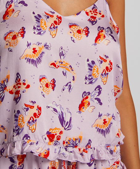 Cami top Satin, Lila