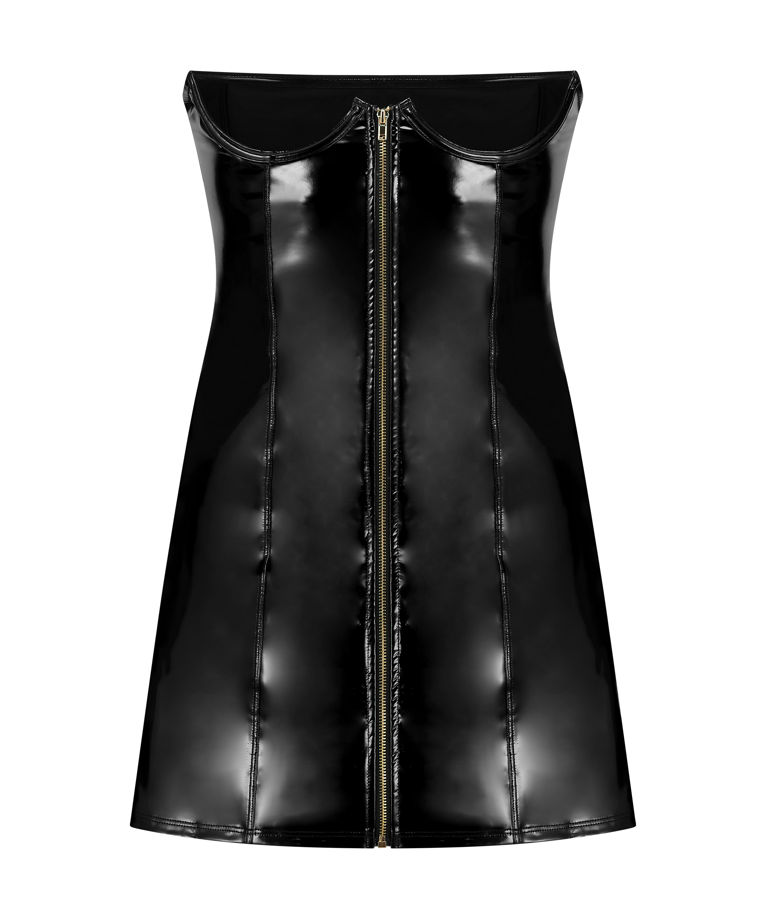 Bügel-Slipdress, Schwarz, main