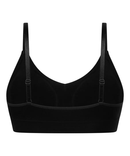 Triangel-Bralette Dide, Schwarz