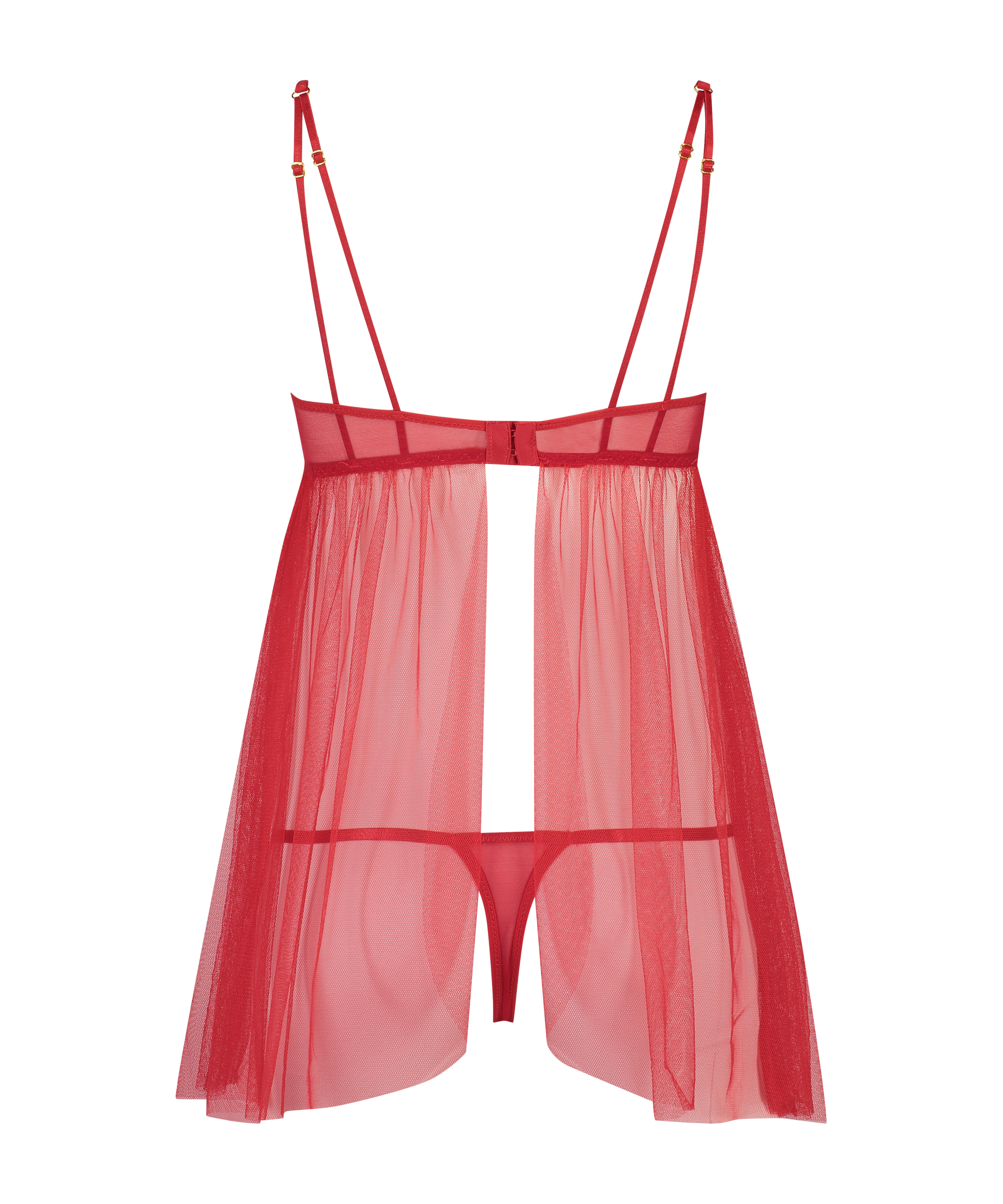 Nuisette Emily, Rouge, main