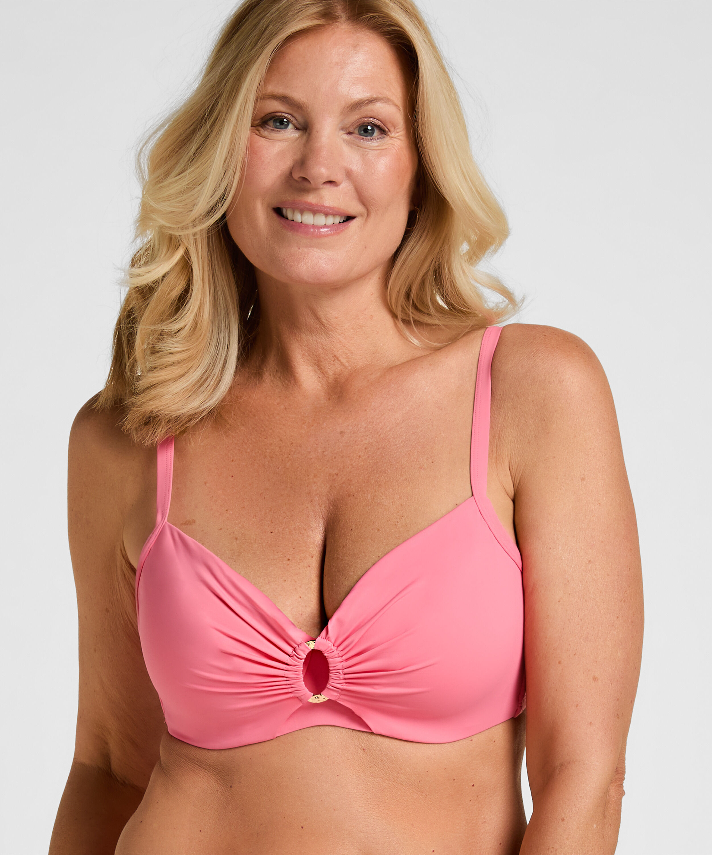 Nicht-vorgeformtes Bügel-Bikini-Top Luxe, Rose