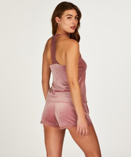 Cami Velours Lace, Rose