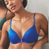 Soutien-gorge à armatures préformé Plunge, Bleu