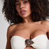 Cabo Bandeau-Bikini-Top, Weiß