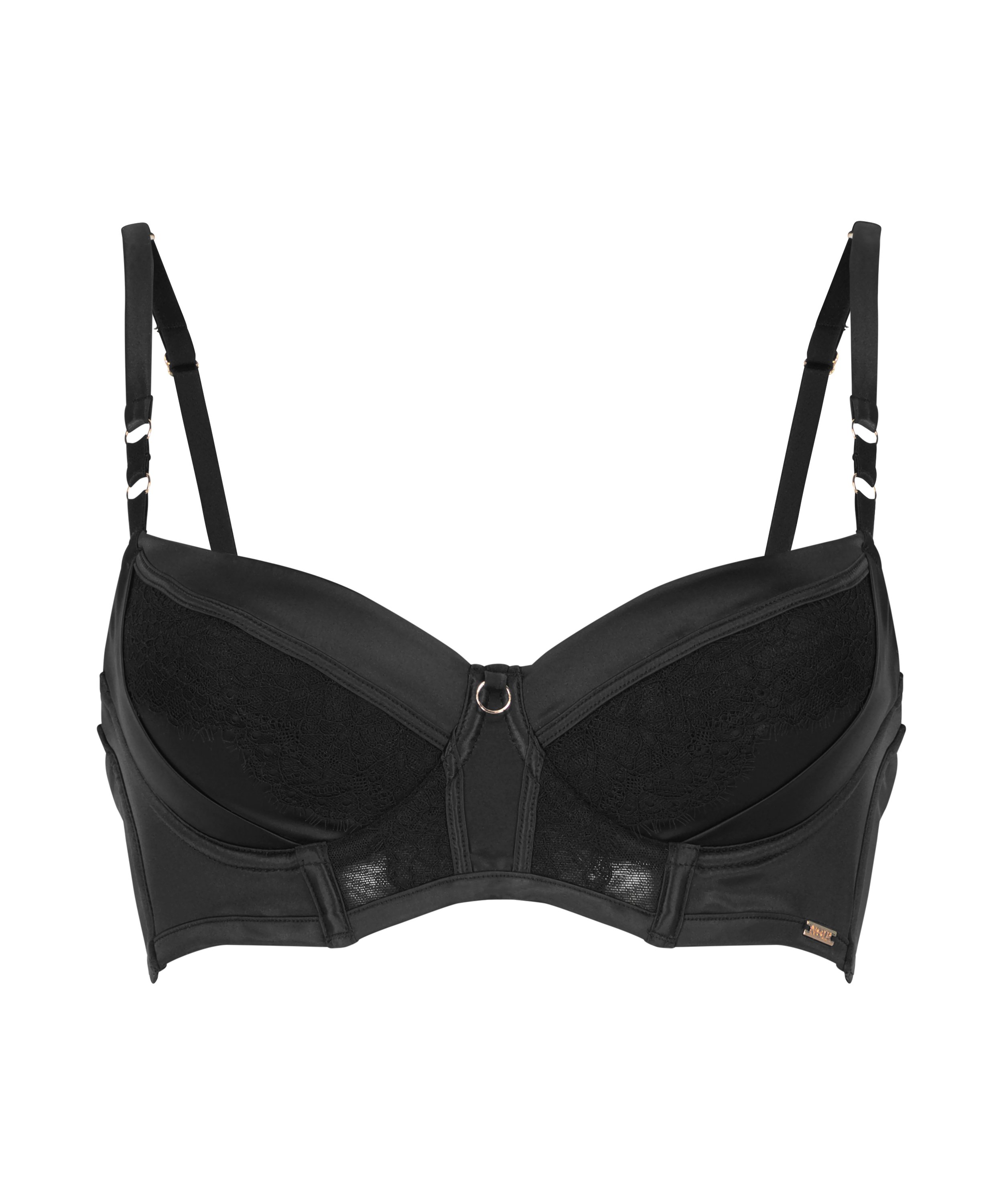 Soutien-gorge à armatures préformé Nicole, Noir, main
