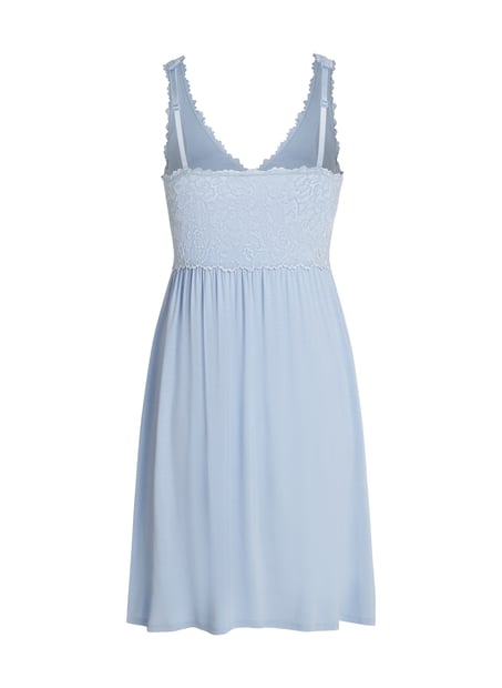 Slipdress Nora Lace, Blau