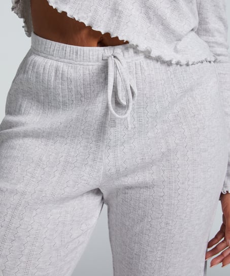 Pyjamahosen Pointelle, Beige