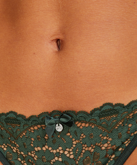 Tanga string Rose, grün