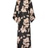 Kimono Satin Bloom, Noir