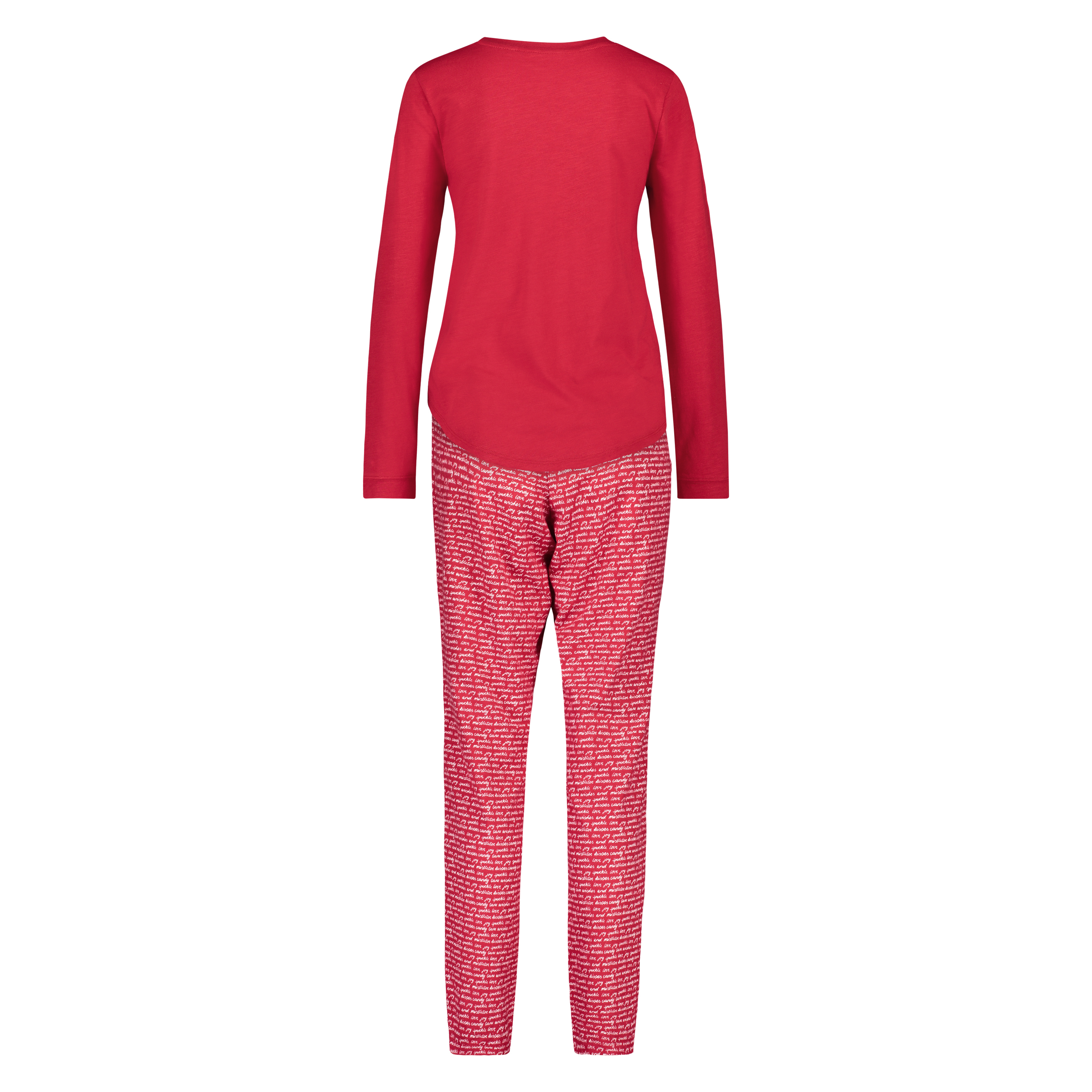 Geschenkset Langes Pyjamaset, Rot, main