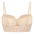 Gepolsterter trägerloser Push-Up BH mit Bügeln Smooth, Beige