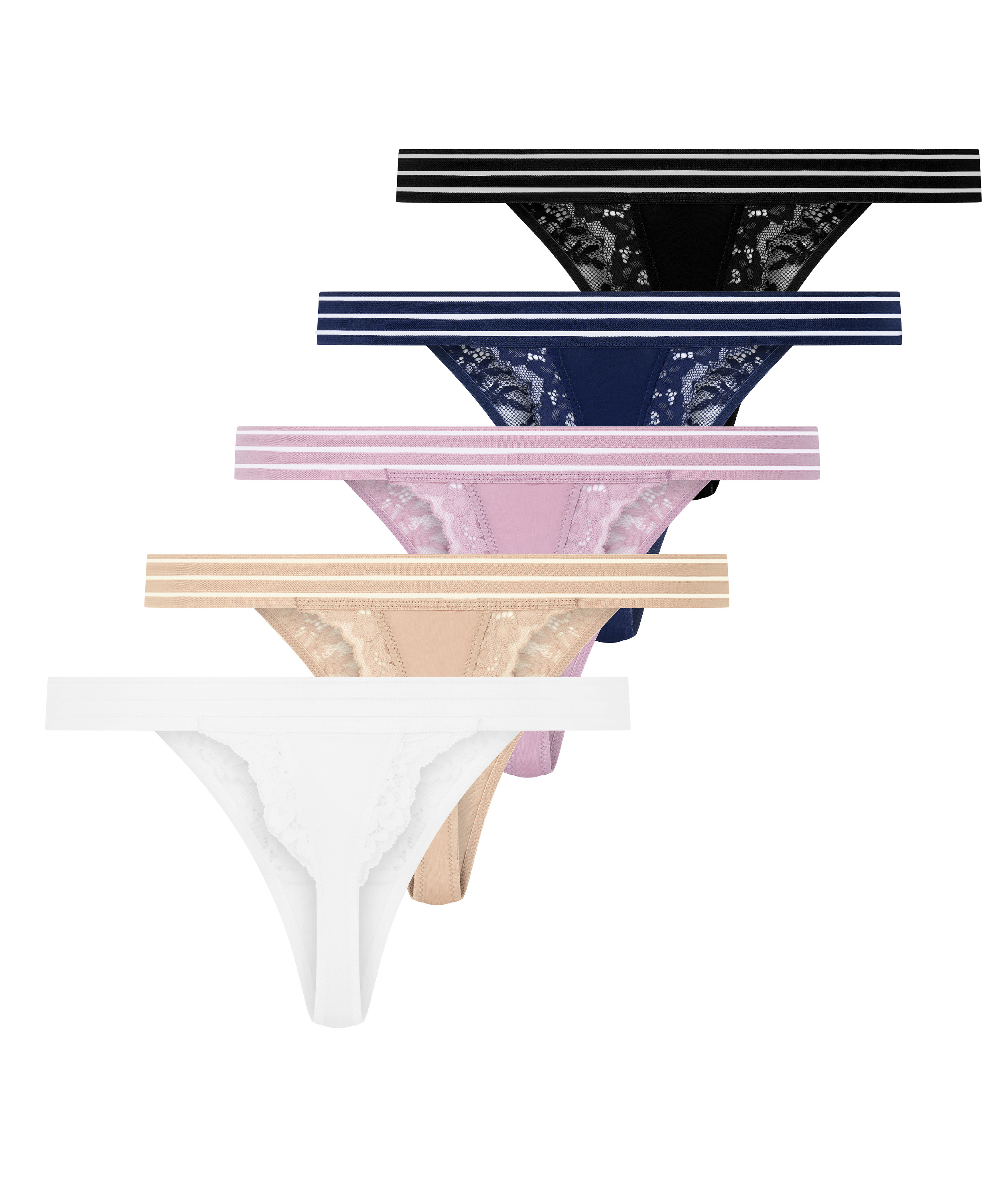 5er-Pack Tangas Sully, Blau, main