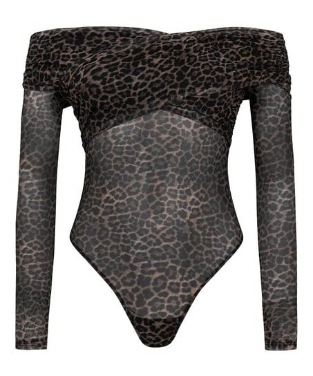 Leopard Body Keisha, Schwarz