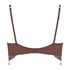 Soutien-gorge à armatures non préformé longline Indigo, Marron