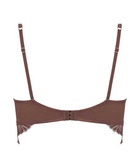 Soutien-gorge à armatures non préformé longline Indigo, Marron