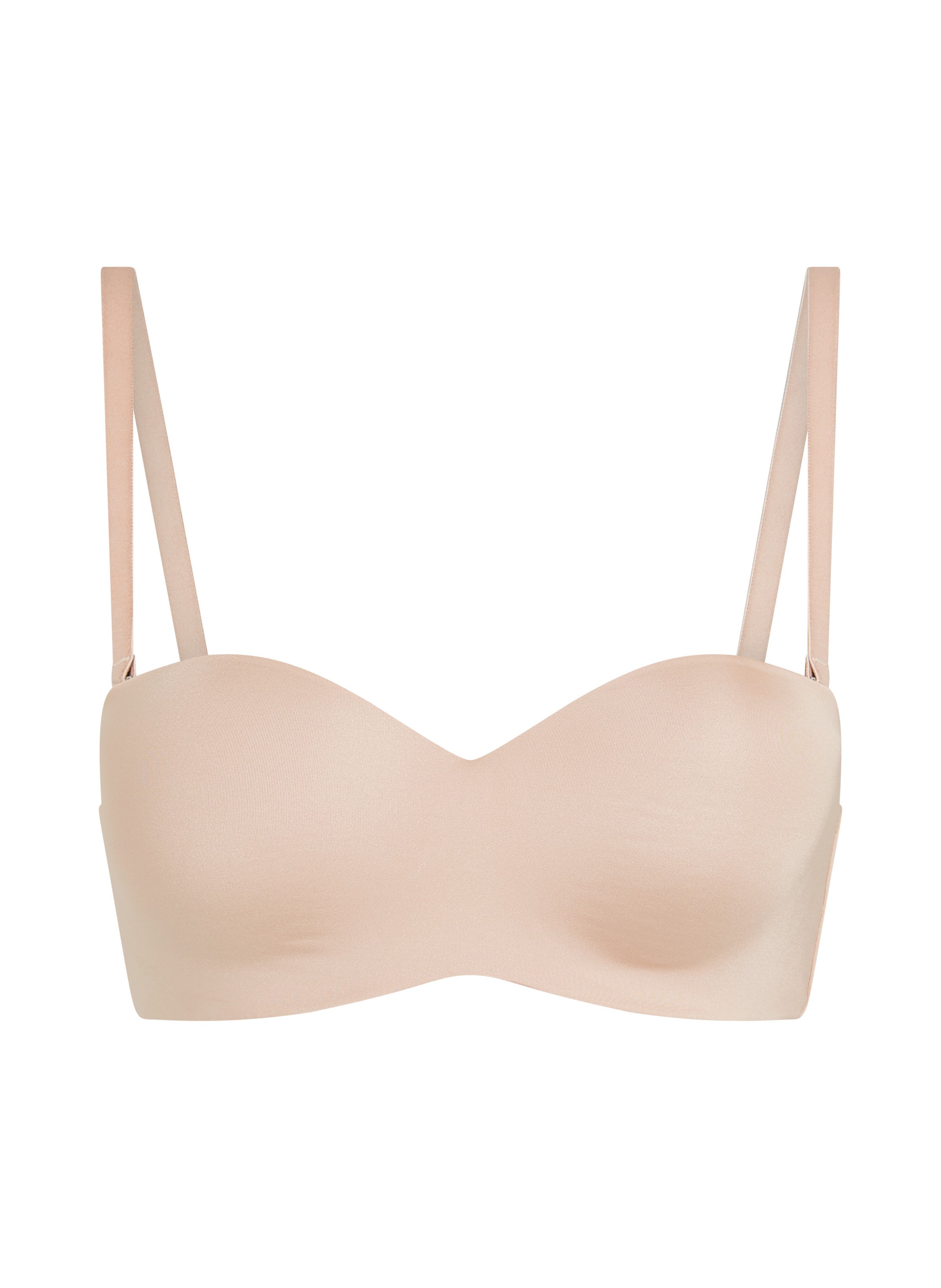 Soutien-gorge push-up sans bretelles à armatures préformé Smooth, Beige, main
