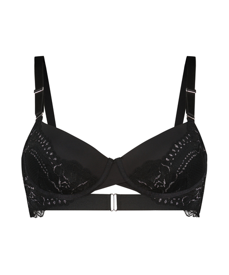 Soutien-gorge à armatures préformé longline Donna Sparkle, Noir