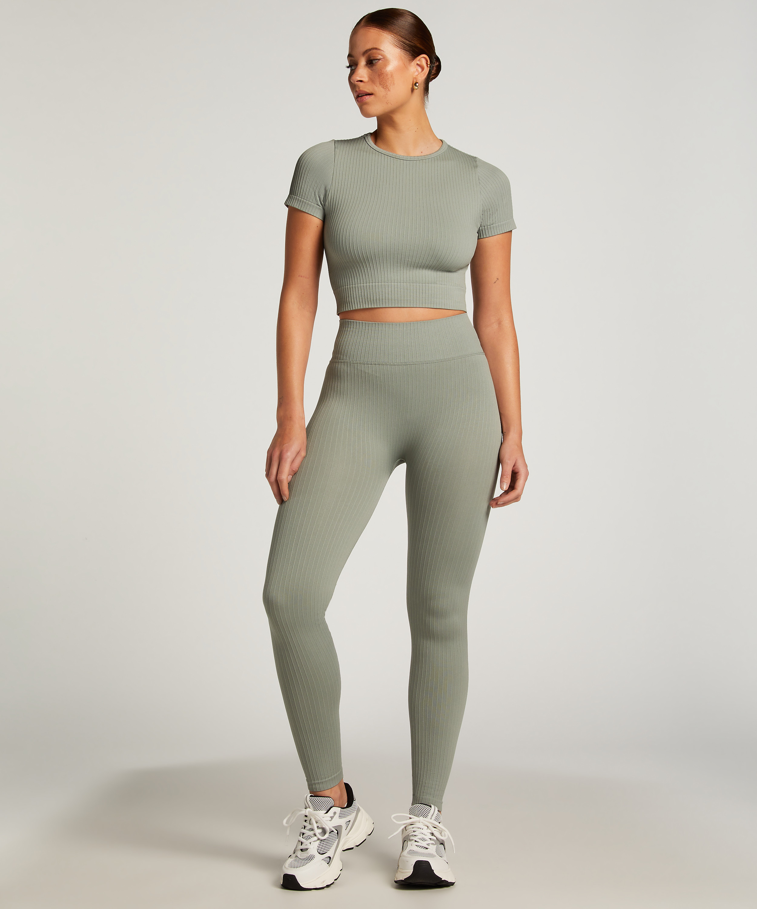HKMX Sport cropped top Seamless, Grün, main