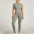 HKMX Sport cropped top Seamless, Grün