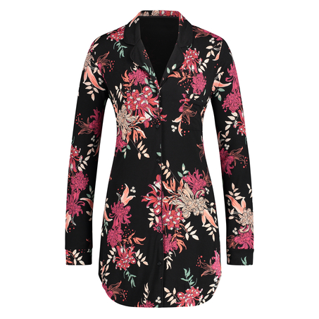 Chemise de nuit Menshirt Jersey, Noir