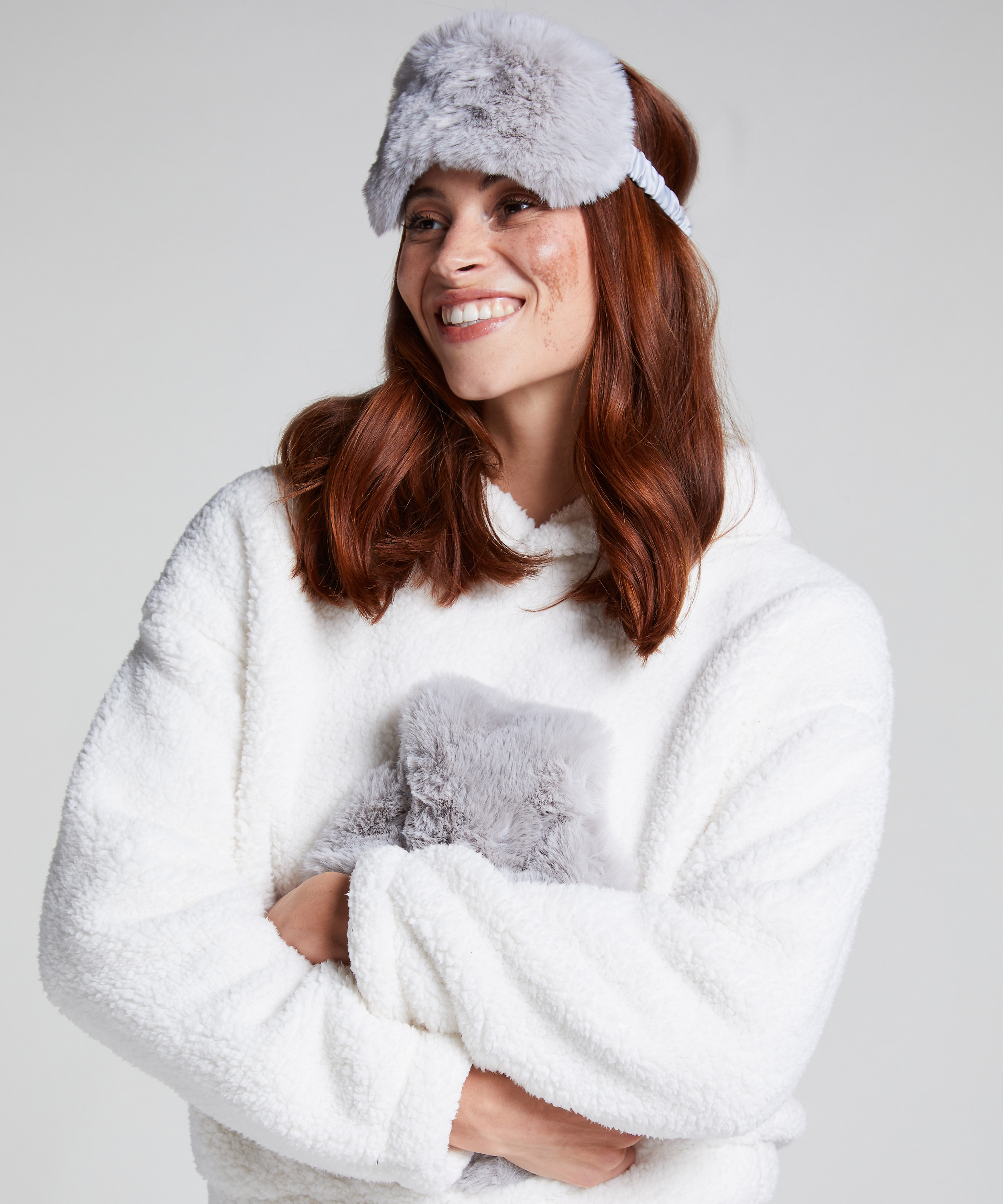 Wärmflasche Schlafmasken-Set, Grau, main