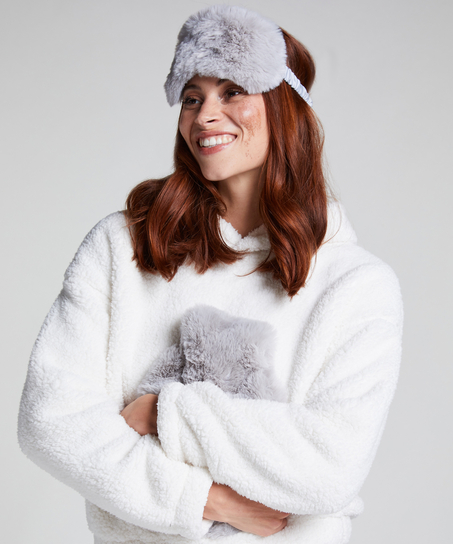 Wärmflasche Schlafmasken-Set, Grau