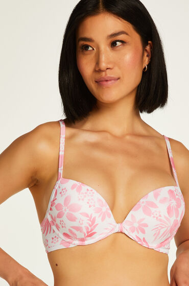 Image of Hunkemöller Vorgeformtes Push-Up-Bügel-Bikinitop Tropical Weiß