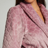 Kurzer Bademantel Fleece Rip, Lila