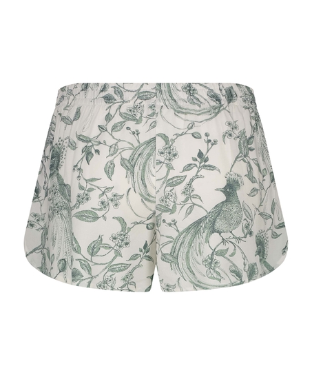 Pyjama-Shorts, Weiß