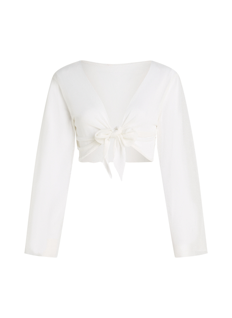 Débardeur de plage en maille, Blanc