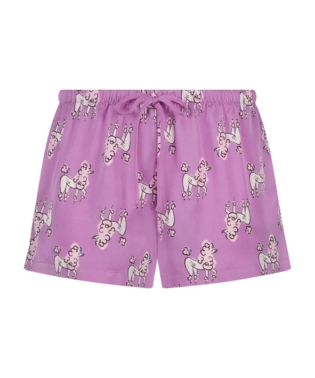 Short de pyjama Satin, Violet