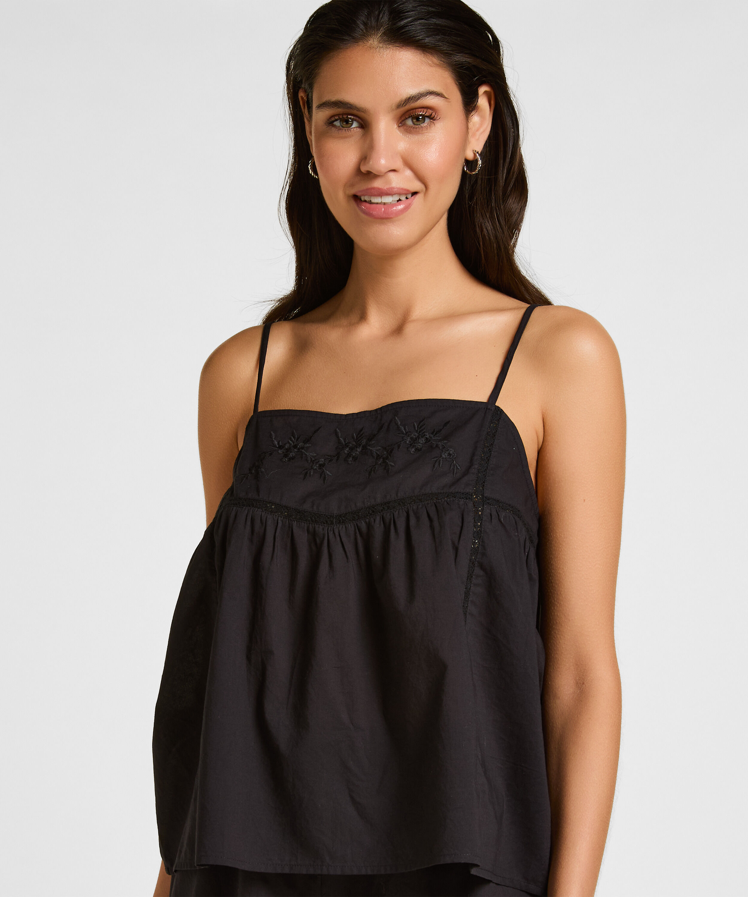Pyjama Cami, Schwarz Pyjama Cami, Schwarz