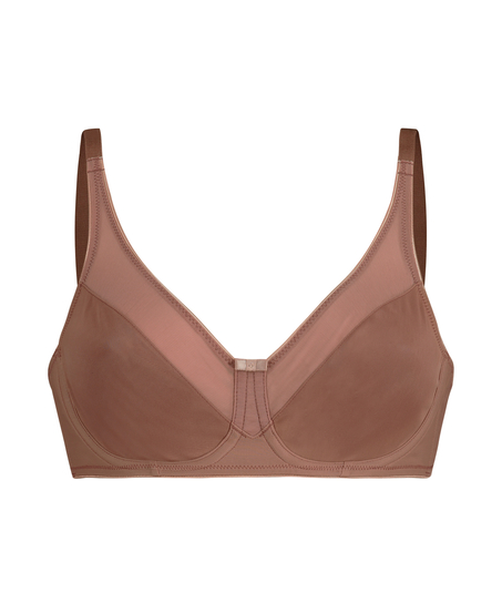 Soutien-gorge à armatures non-préformé minimiseur Nina, Marron