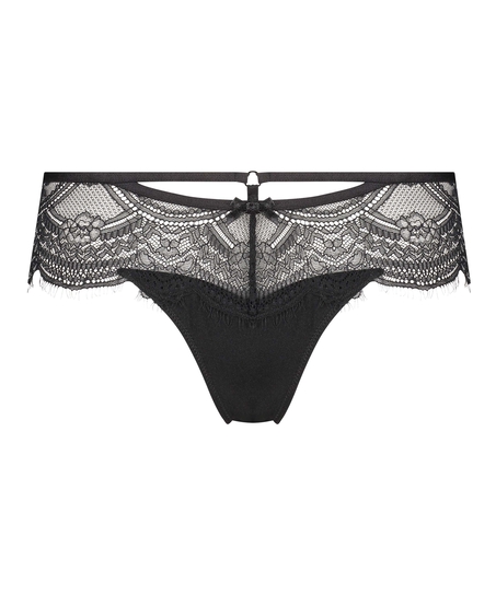 Boxer string Nathalie, Noir