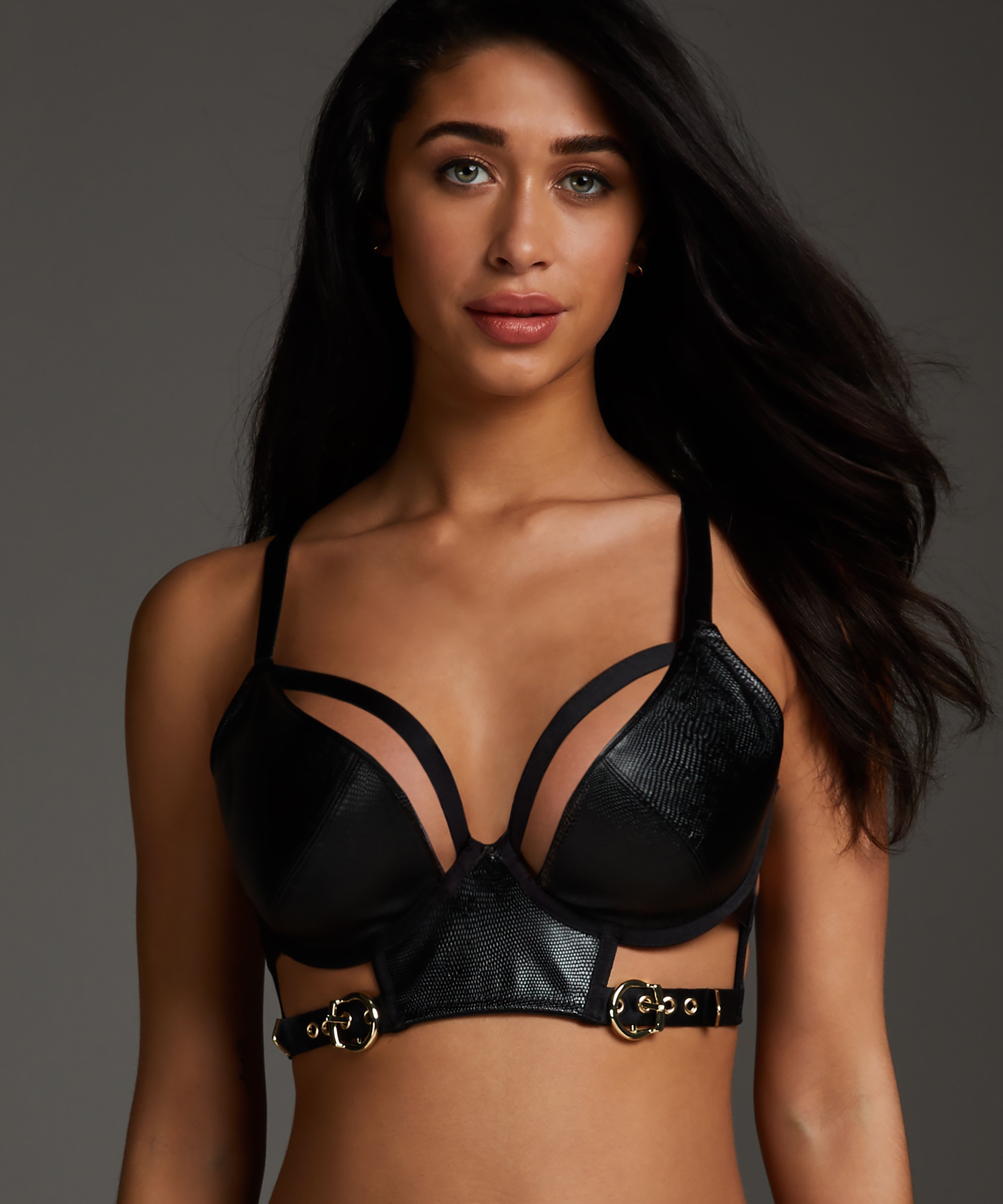 Soutien-gorge à armatures préformé Dallas, Noir, main
