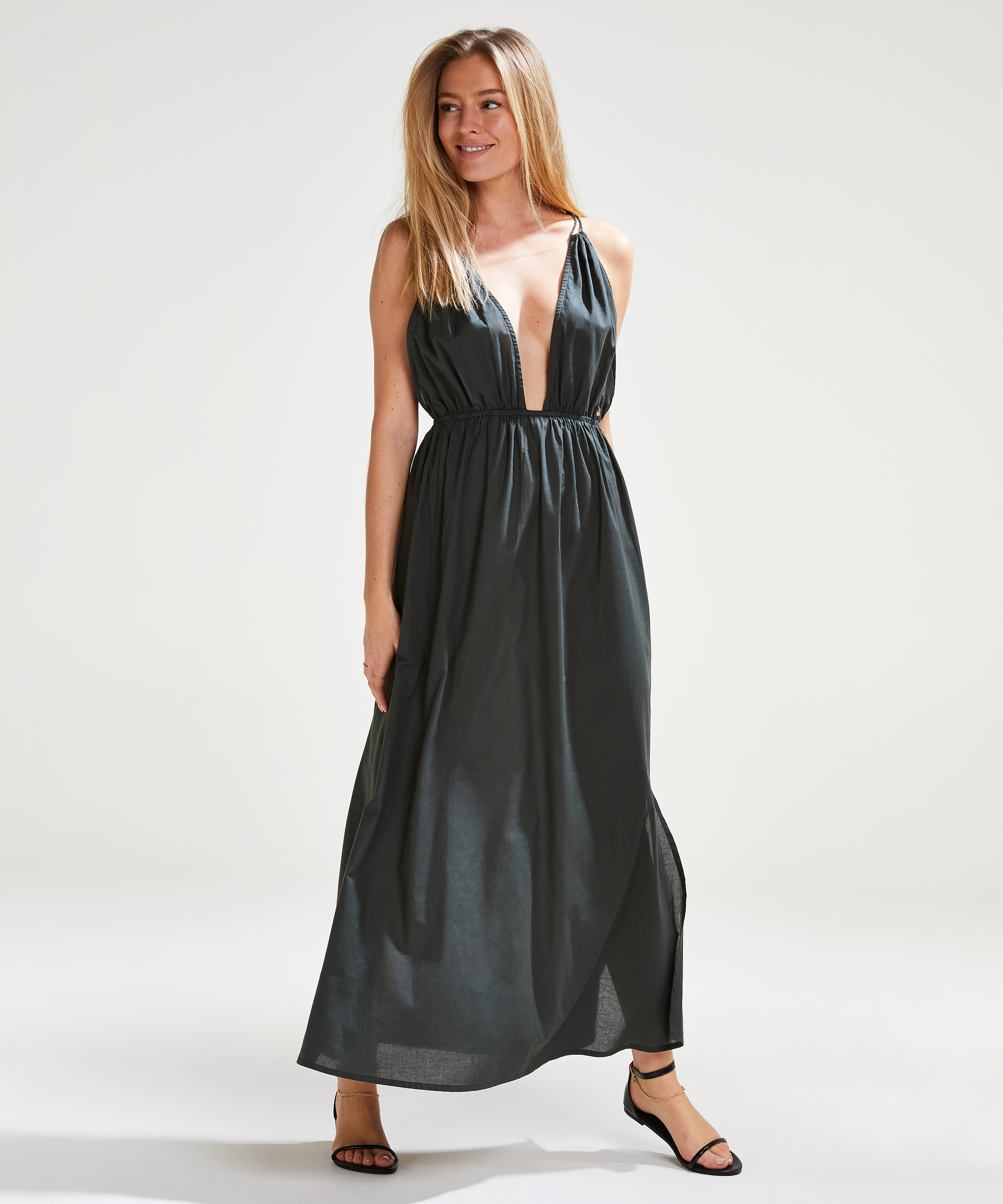 Robe maxi Doutzen, Vert, main
