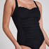 Maillot de bain Shaping Scallop, Noir