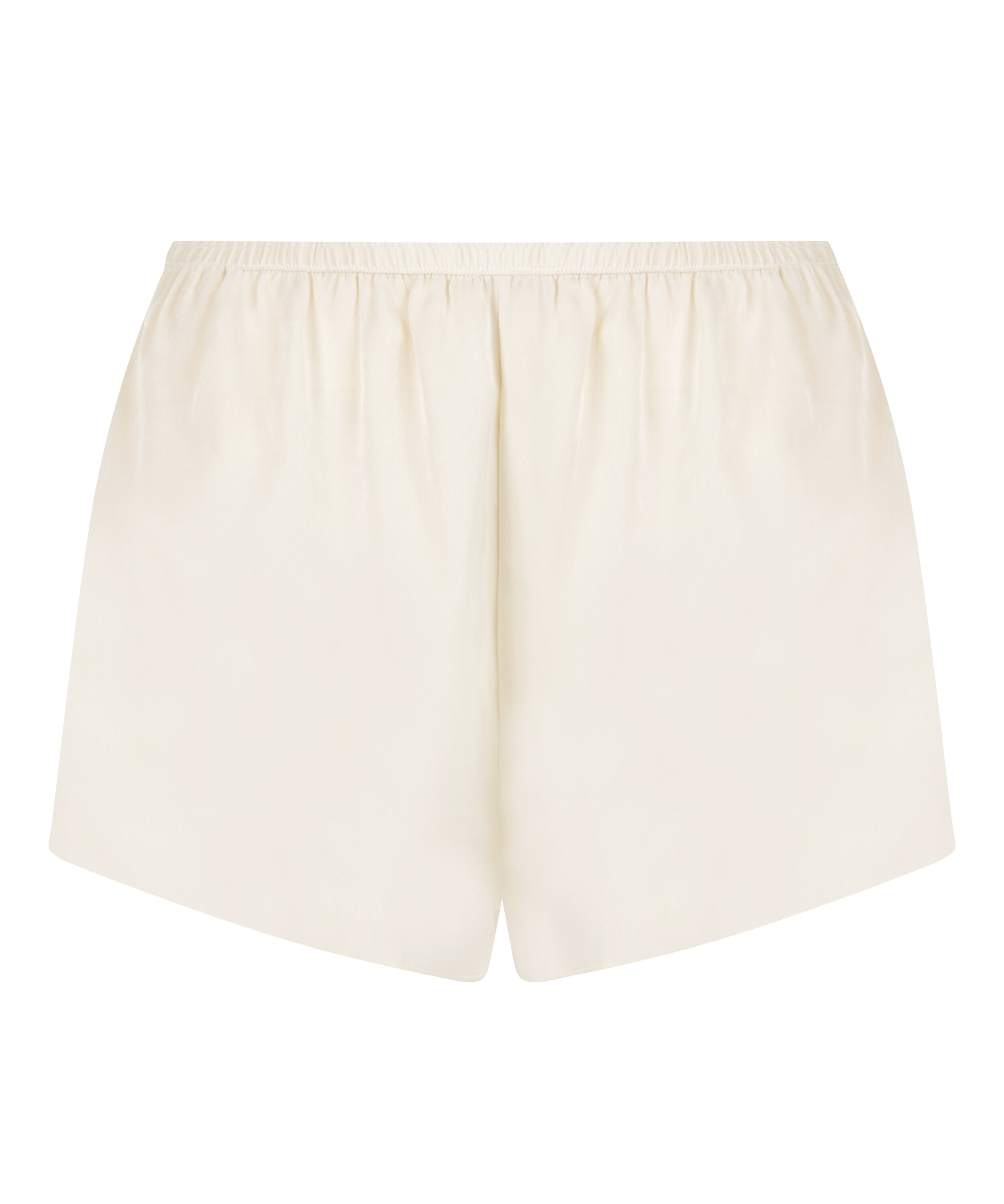 Satin-Shorts Minimal, Wei&szlig;
