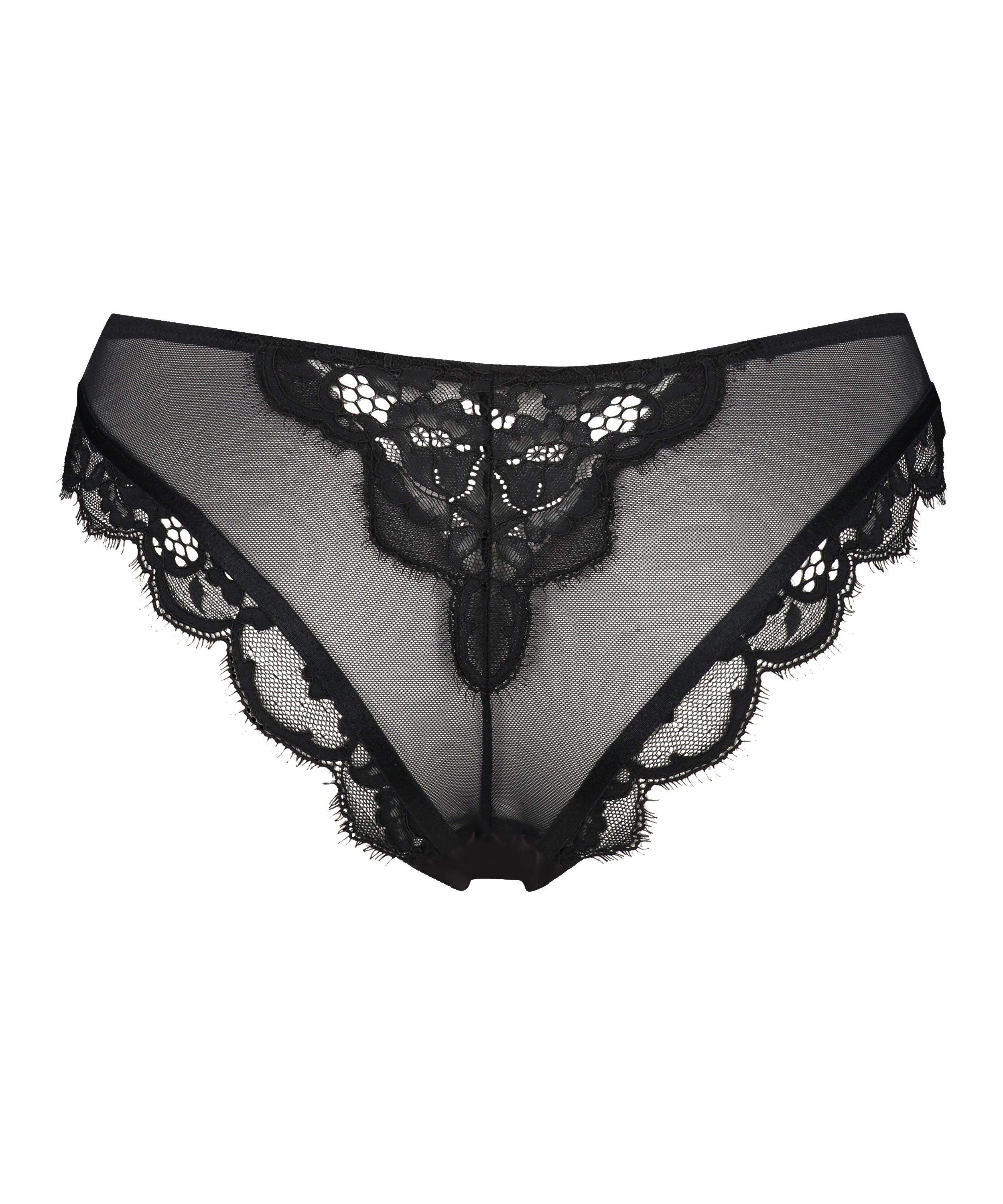 Slip brésilien Heather, Noir, main