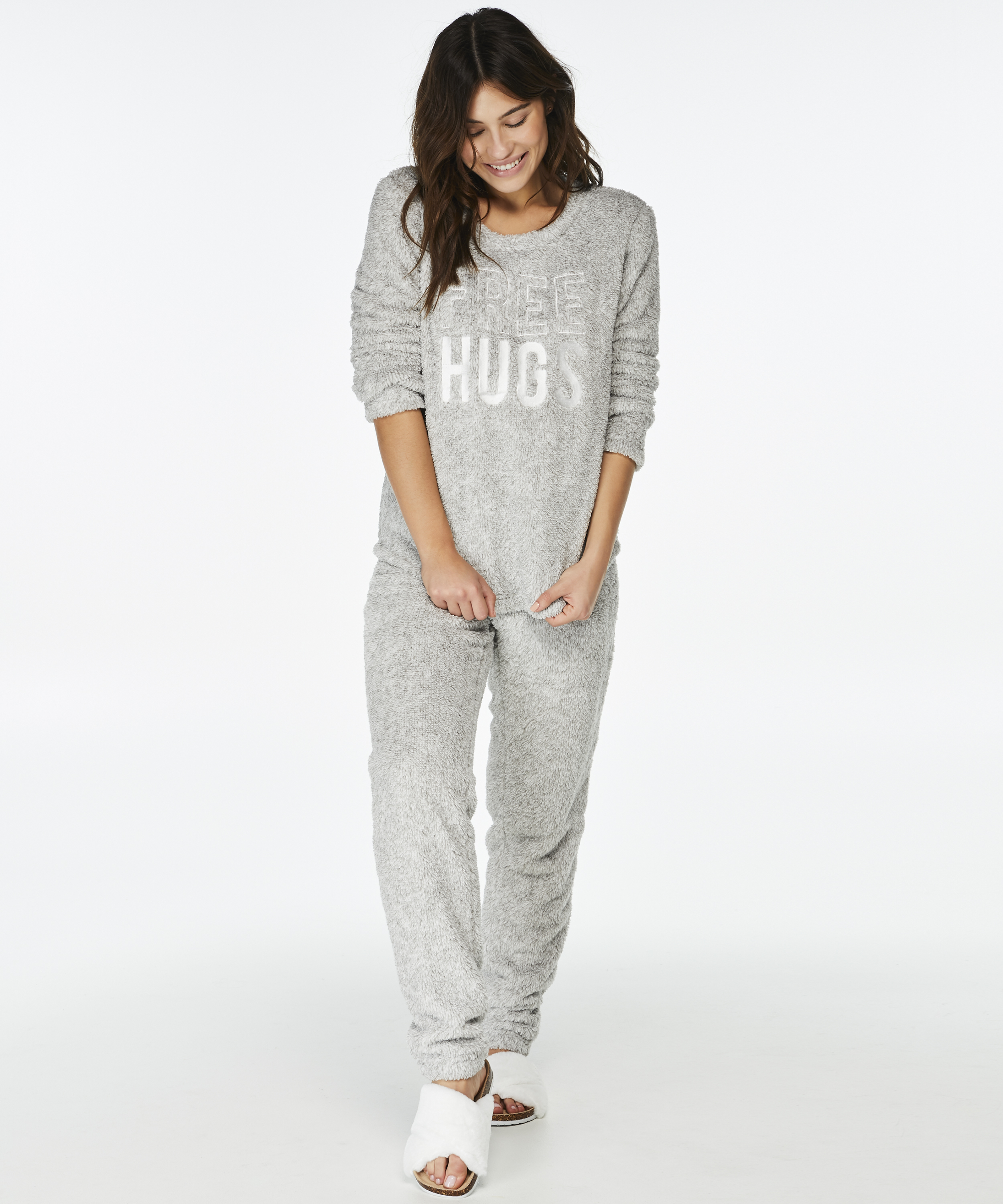 PJ Fleece Fairisle, Grau, main