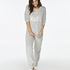 PJ Fleece Fairisle, Grau