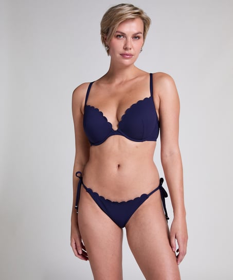 Haut de bikini préformé à armatures Scallop, Bleu
