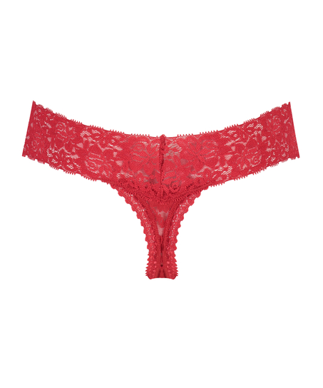String dentelle florale, Rouge