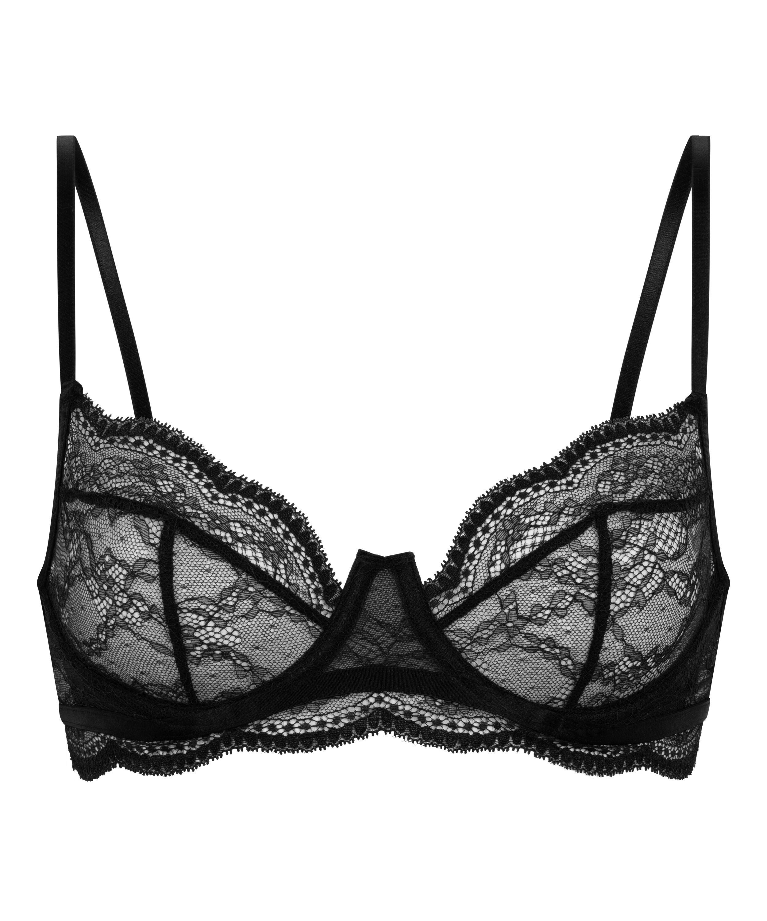 Soutien-gorge non-rembourr&eacute; &agrave; armatures Isabelle, Noir