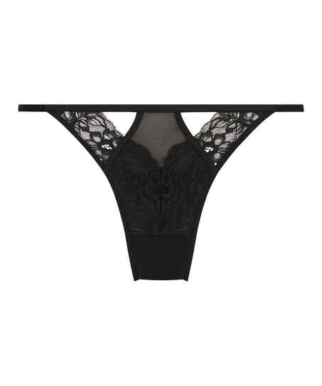 Slip br&eacute;silien Sansa, Noir